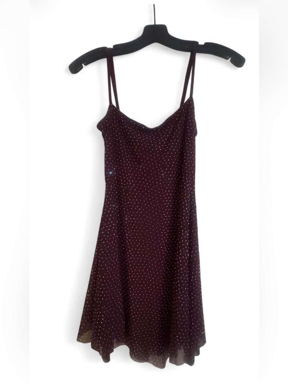 Never Worn Windsor Burgundy Sparkle Mini Dress